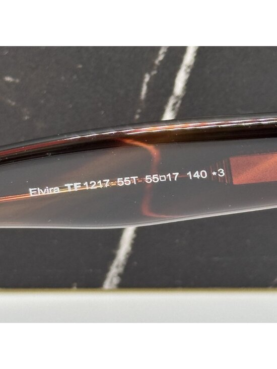NEW TOM FORD ELVIRA TF1217 55T HAVANA/BROWN WOMEN CAT EYE SUNGLASSES FT1217 main image 4